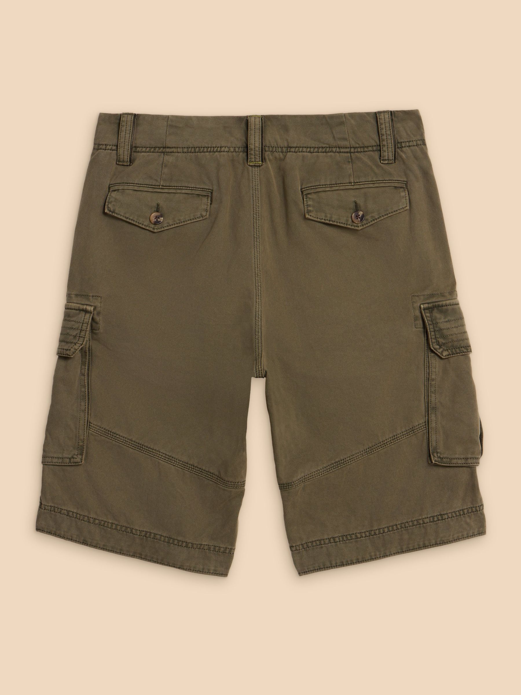 Groen - White Stuff 100% katoenen Halsall cargoshorts