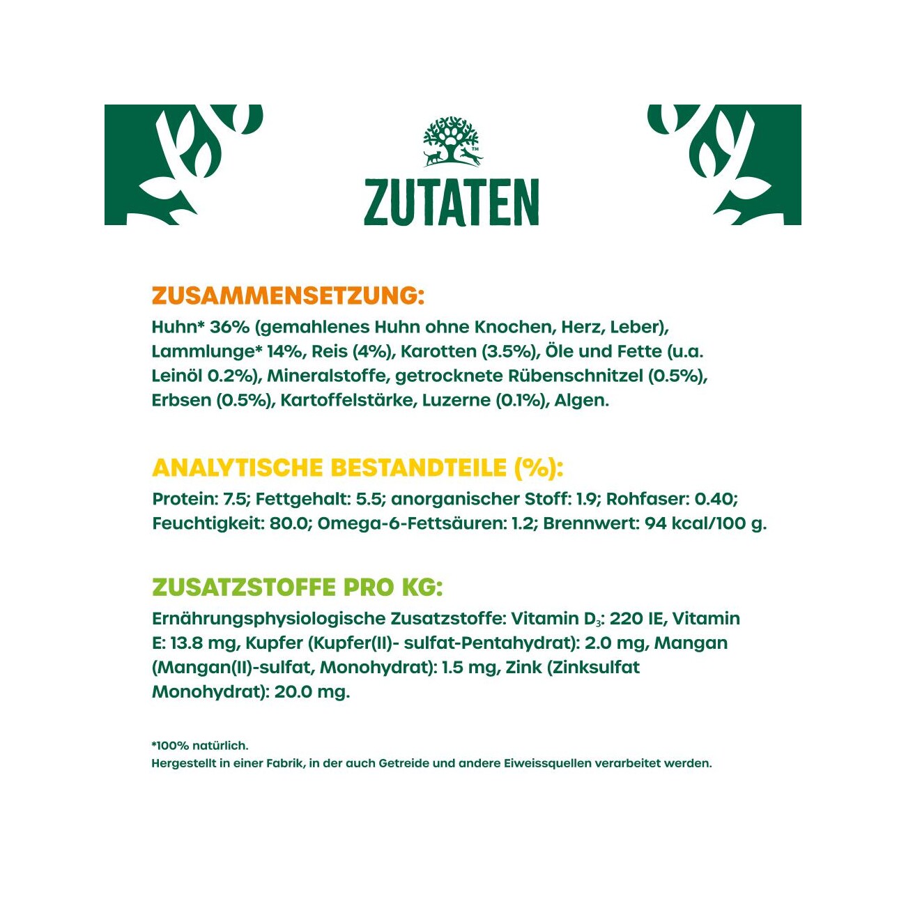 James Wellbeloved Lamm & Huhn Pastete 400 g