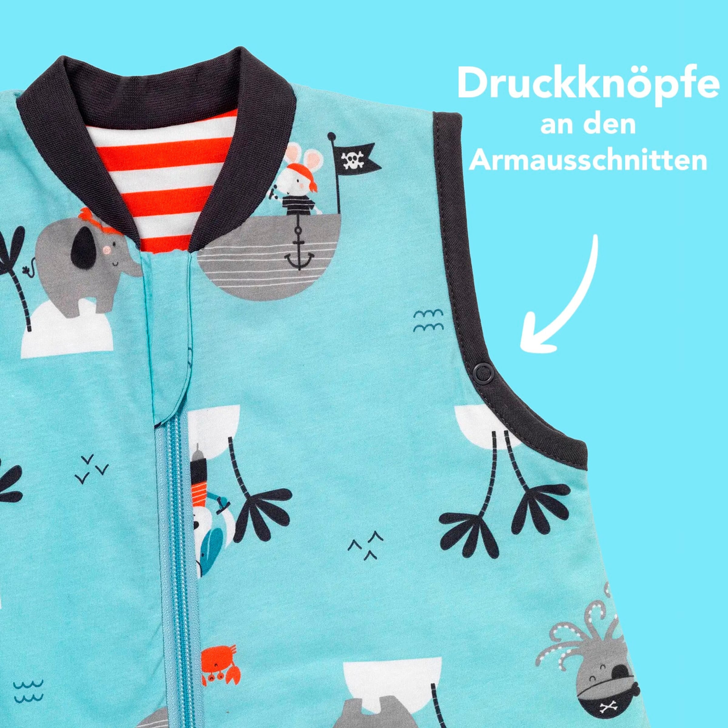 schlummersack Schlafsack mit Füßen 1.0 Tog Pirat