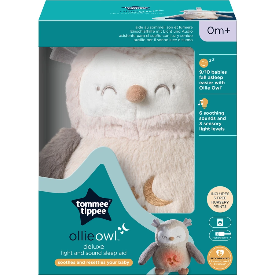 Tommee Tippee Einschlafhilfe Deluxe-Grofriend wiederaufladbar, Ollie die Eule