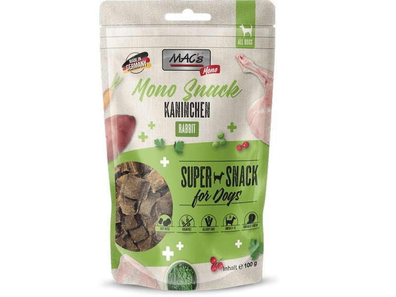 MAC's Leckerli Mono Kaninchen 100 g Snack für Hunde