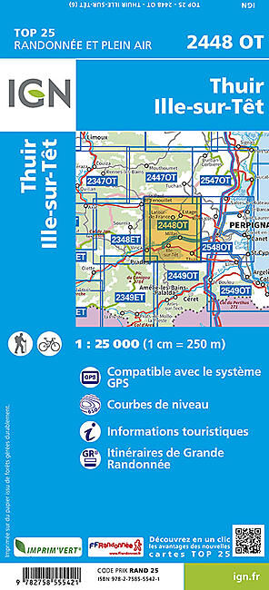 IGN - TOP25 2448OT THUIR ILLE-SUR-TET IGN