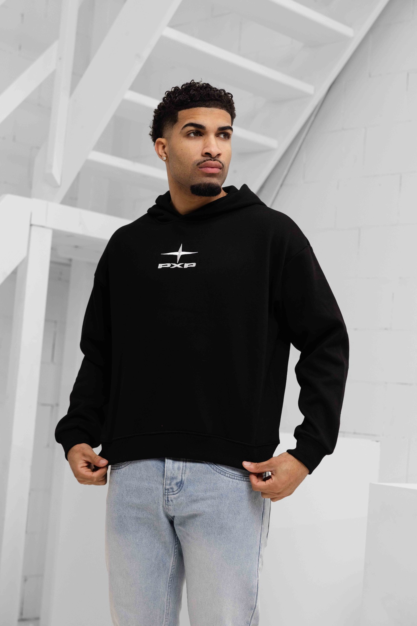 Project X Paris Boxy Hoodie Heren Zwart