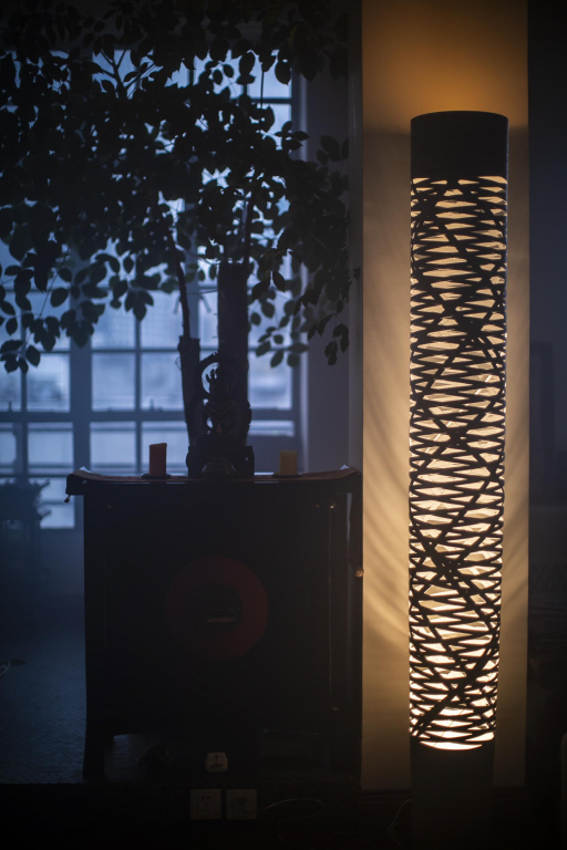 Foscarini Tress Grande vloerlamp LED greige