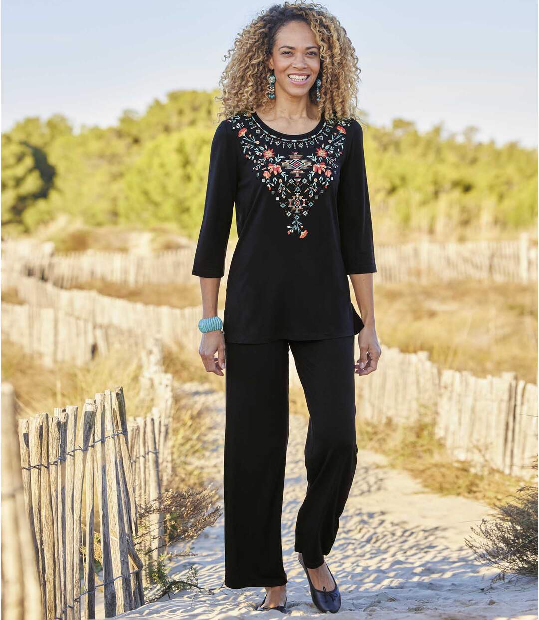 Tunique Fluide Imprimé Collier