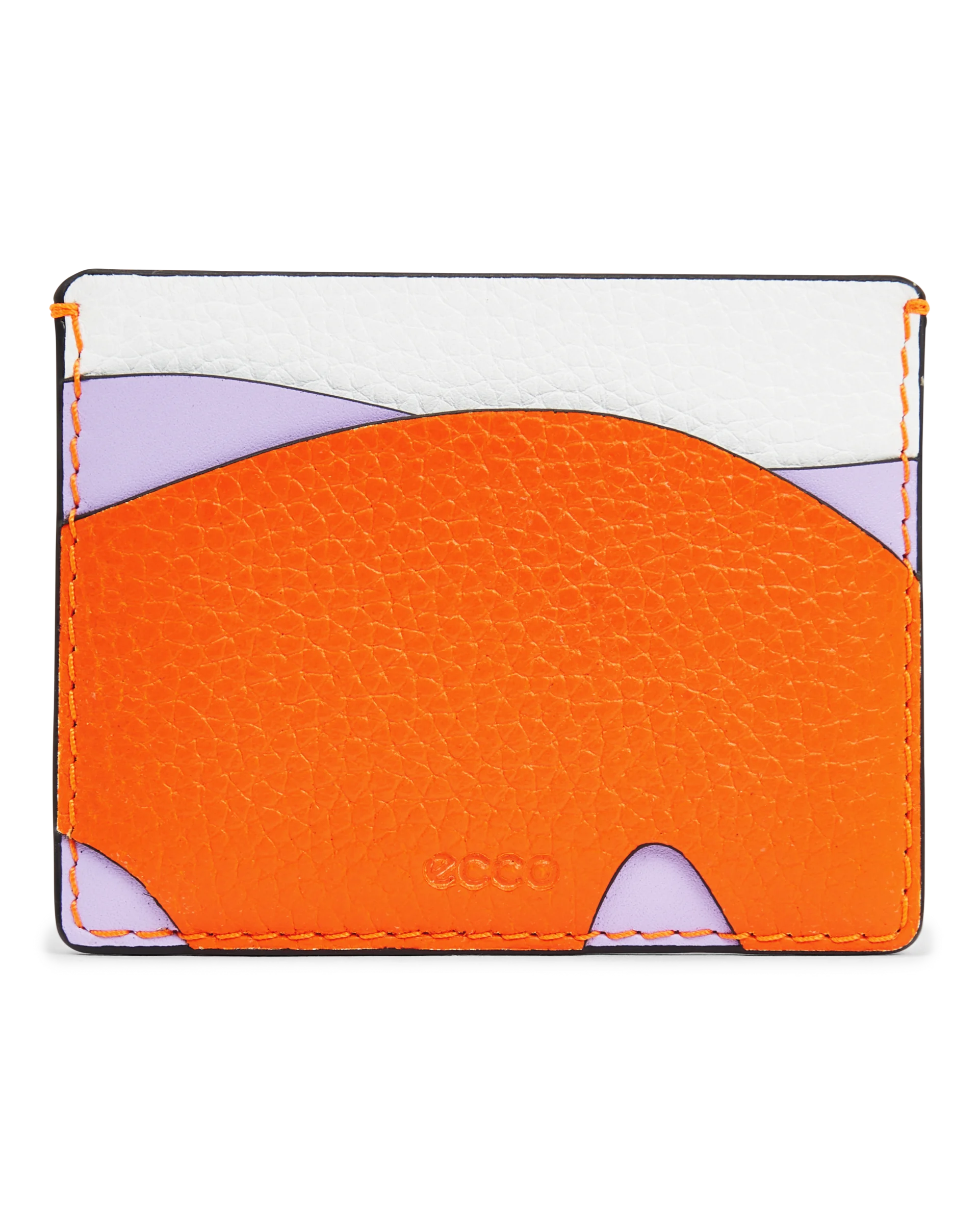 ECCO Card Case Kartenetui aus Leder Orange 8X10X1 cm