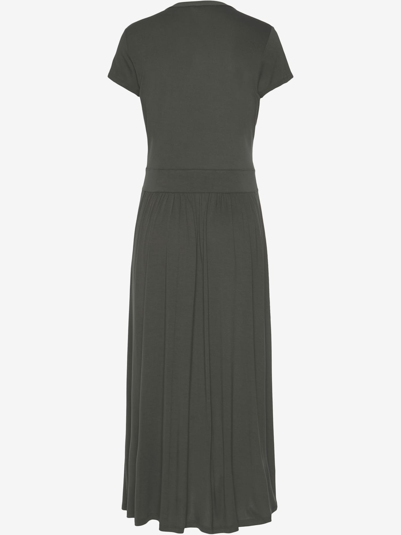 Robe mi-longue minirobe avec glissière devant