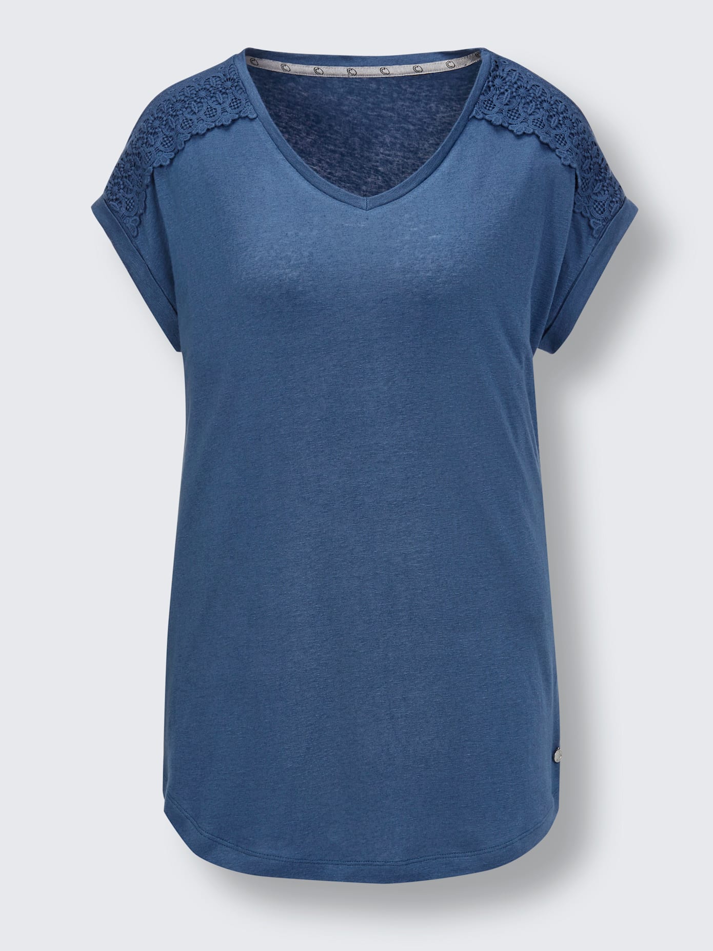 T-shirt en lin et viscose mélange viscose-lin estival