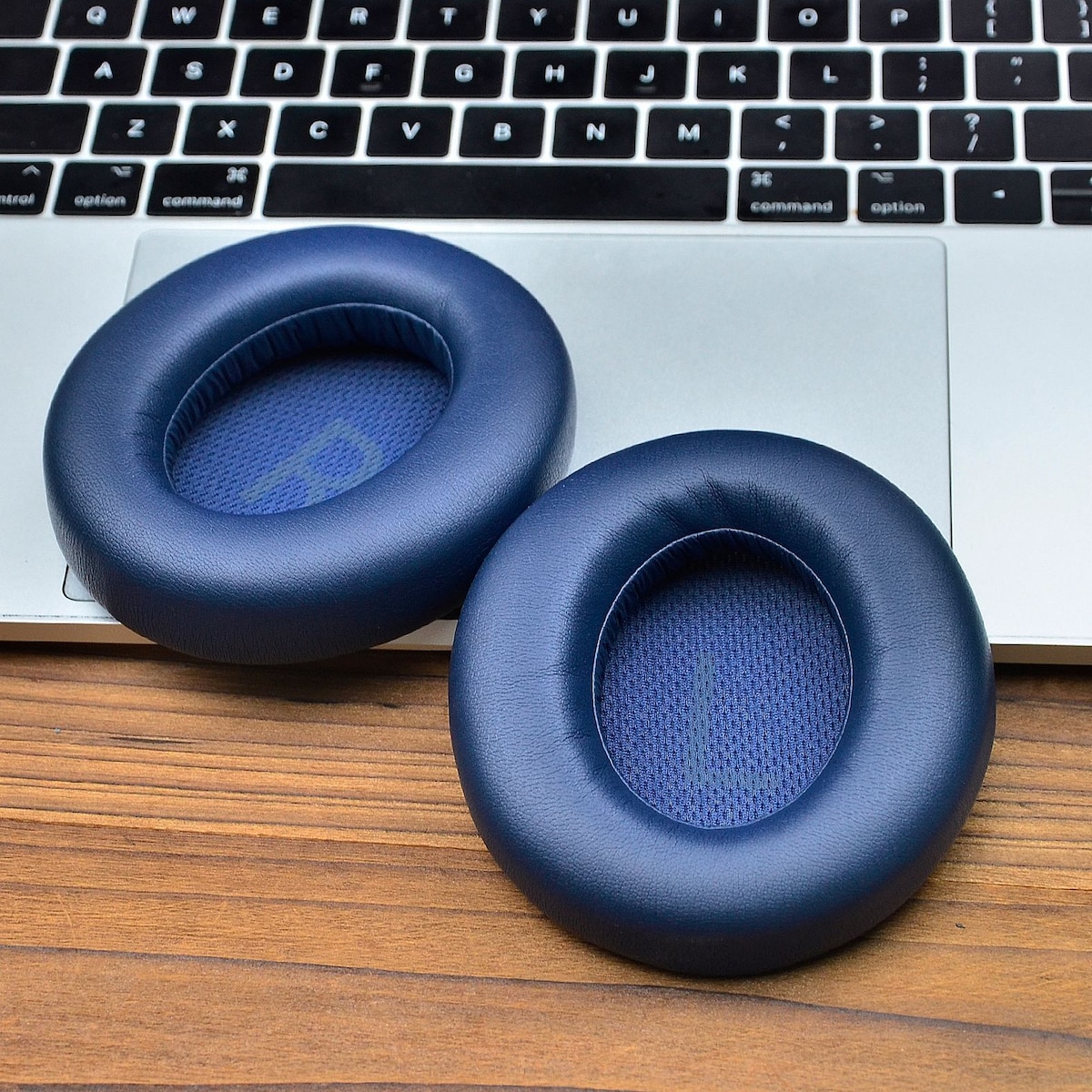 2 stk Protein Leather Øreputer til Anker Space Q45 Blå