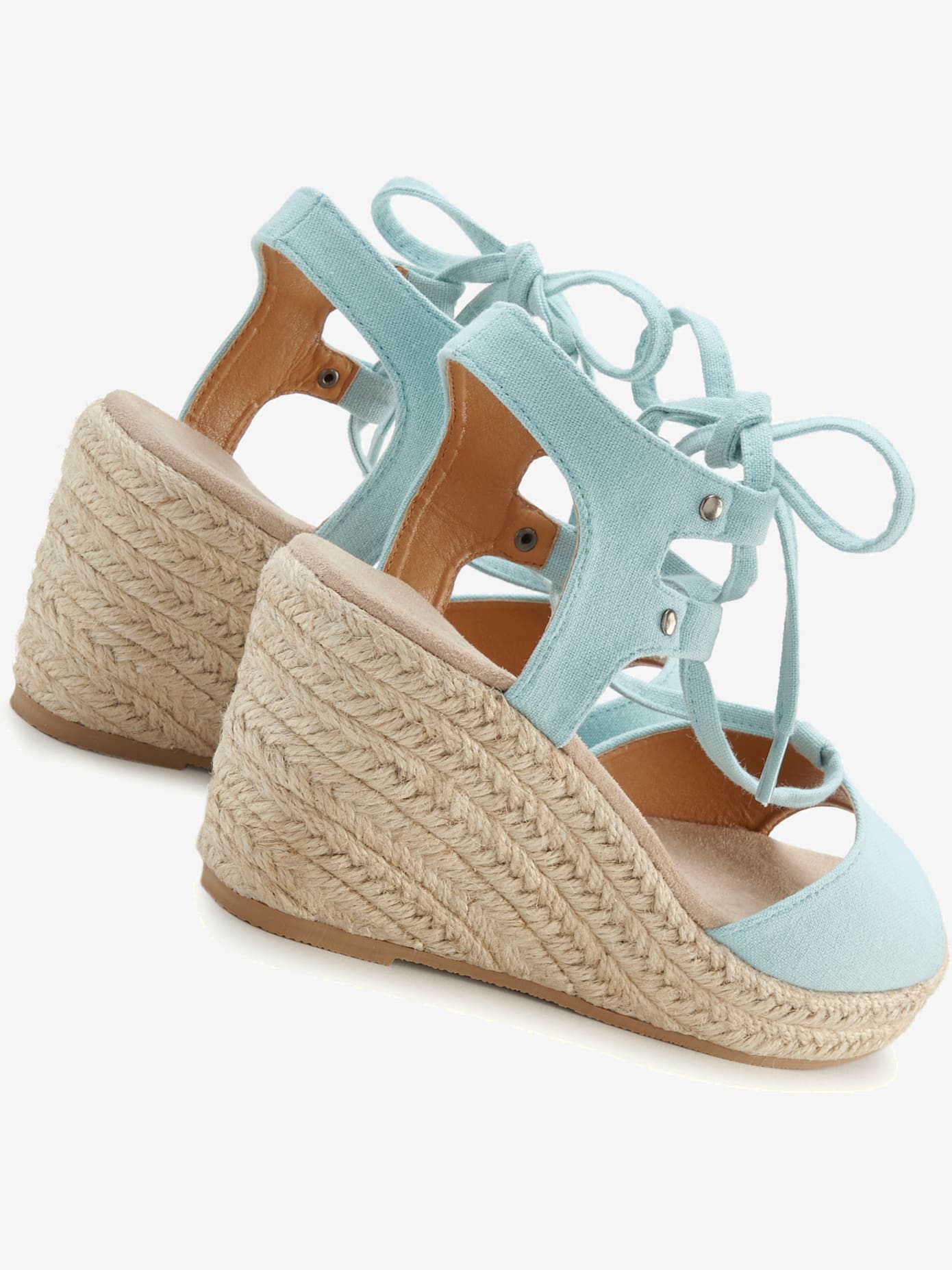 Sandales compensées talon confortable