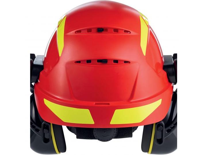 uvex Schutzhelm Pheos Forestry, Rot Forsthelm Komplettset