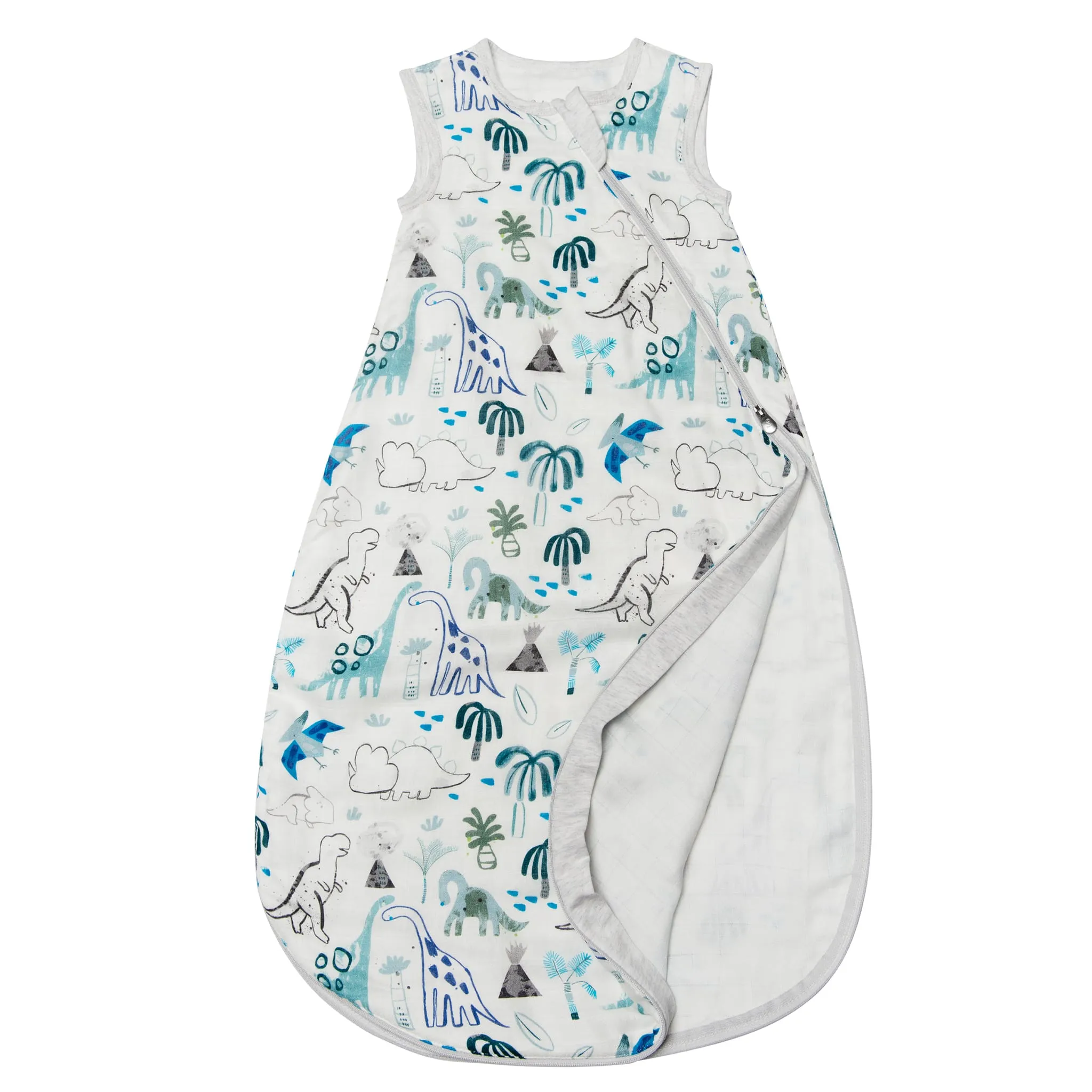 Loulou Lollipop Sac de Nuit Mousseline Bambou 3-36mois - Dinosaures