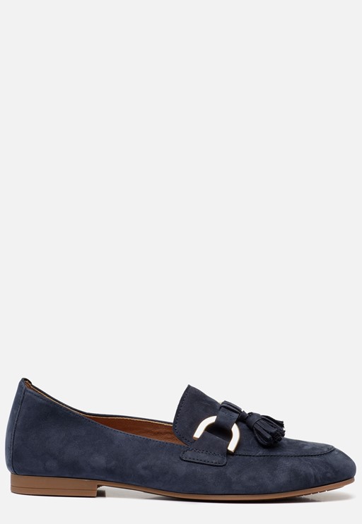 Gabor Instappers blauw Nubuck