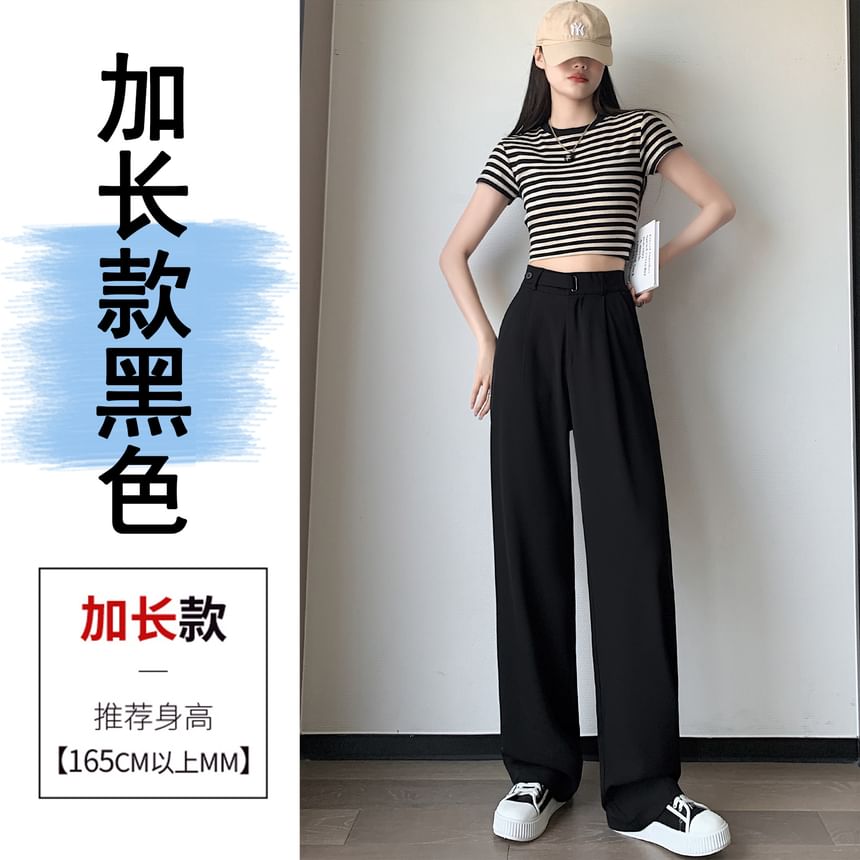 Jaqmine - High Rise Plain Wide Leg Suit Pants (verschillende ontwerpen)