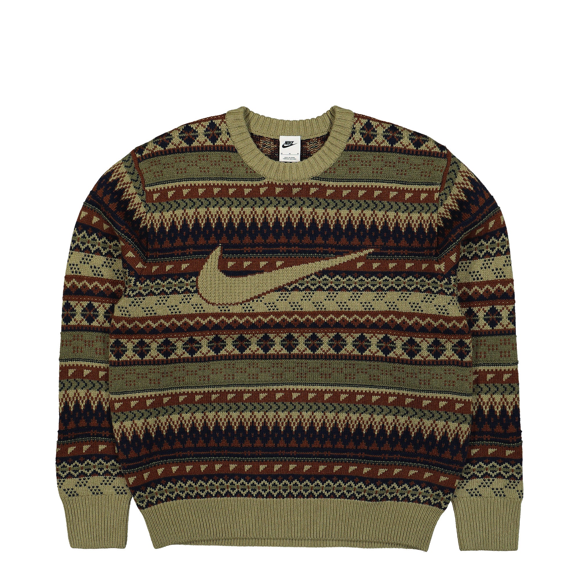 Nike<br>Life Fair Isle Swoosh Sweater