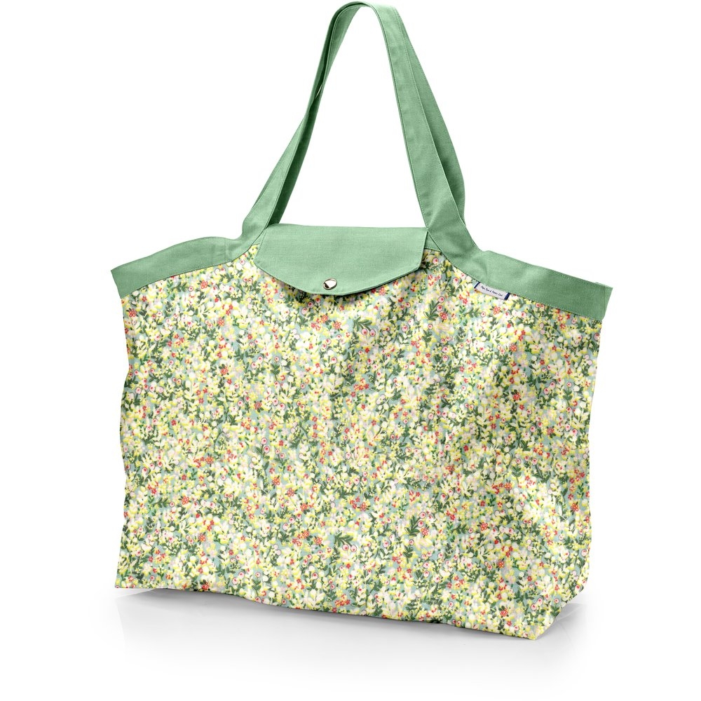 Grand Sac Cabas En Tissu Baie Mentholée