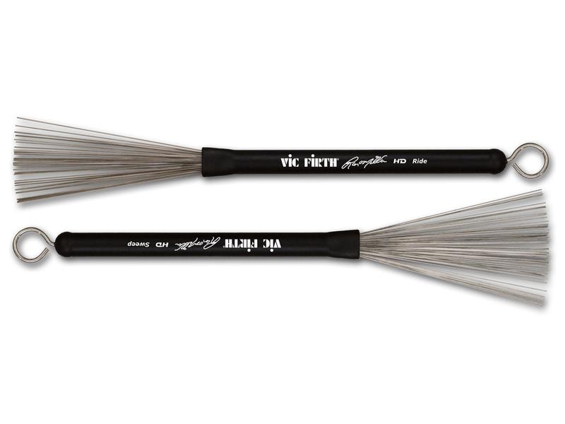 Vic Firth Russ Miller Wire Brushes Paar Russ Miller Signatur Drum-Besen mit separaten Besen für jede Hand