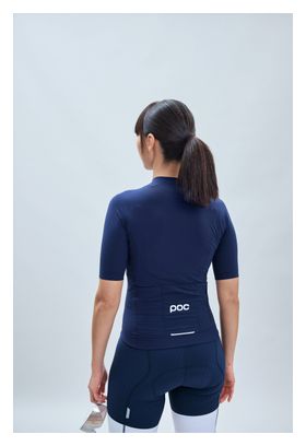Maillot Manches Courtes Femme Poc Raceday Turmaline Bleu Marine