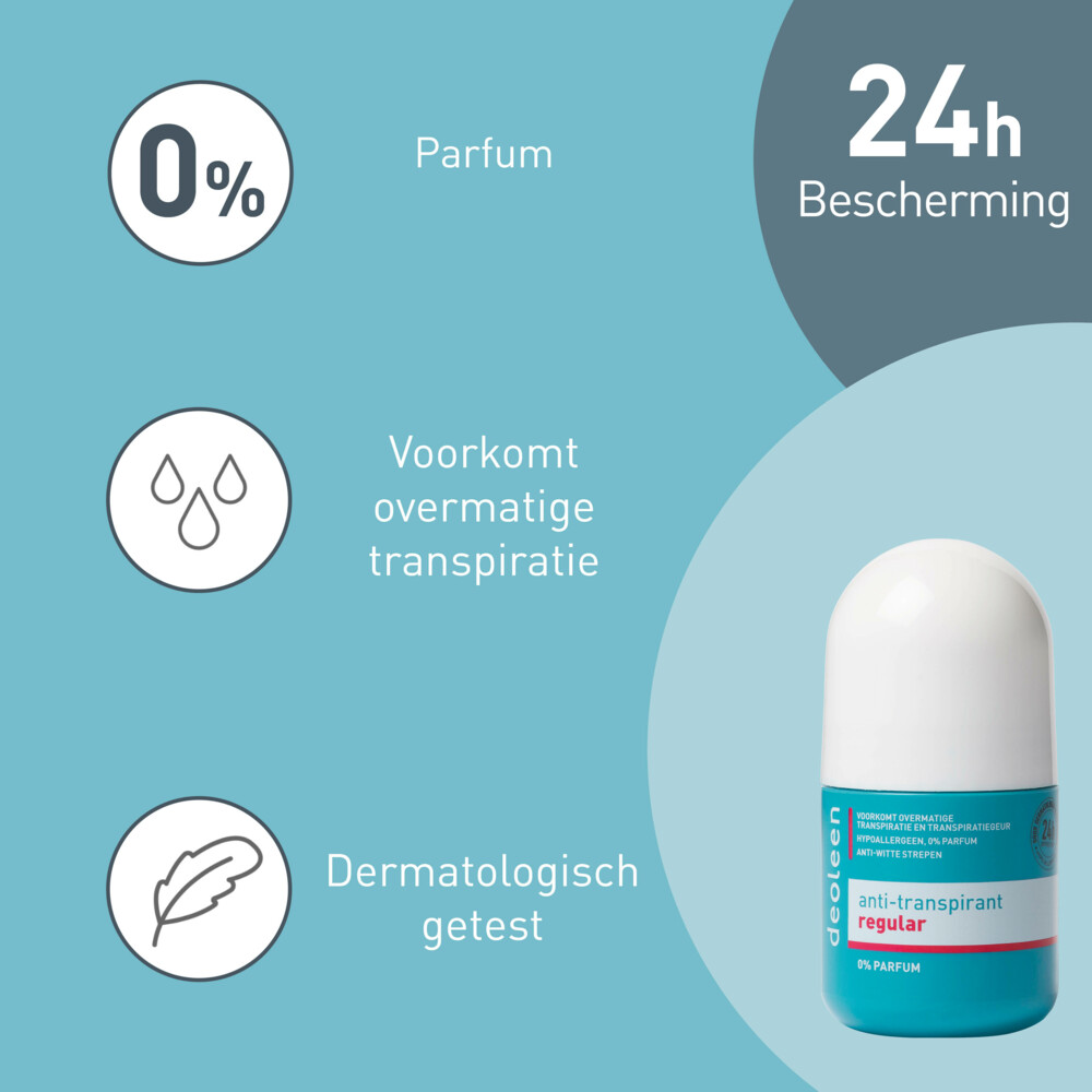 Deoleen Deodorant Roller Regular Anti-Transpirant50 ml