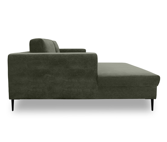DOMO collection Ecksofa »Modica« mit Longchair links, dunkelgrün