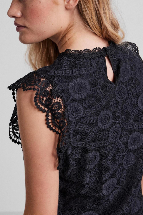 Pieces zwarte dames top