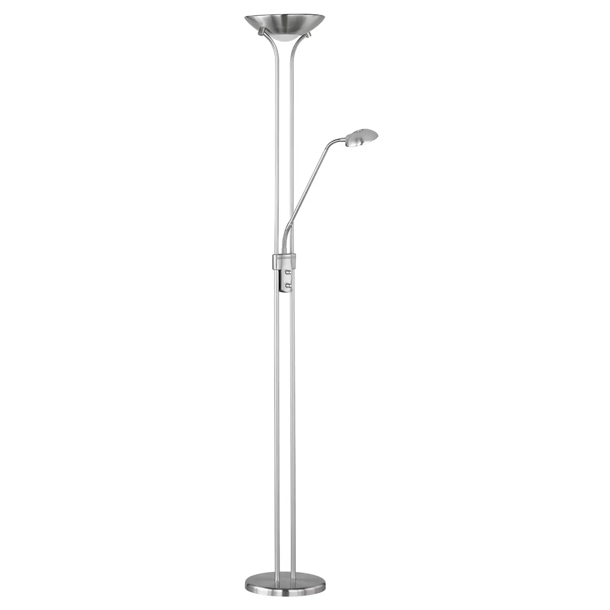 LED-Deckenfluter Spock Silber