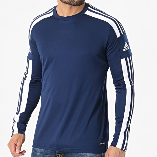 Tee Shirt Manches Longues A Bandes Squad 21 GN5790 Bleu Marine