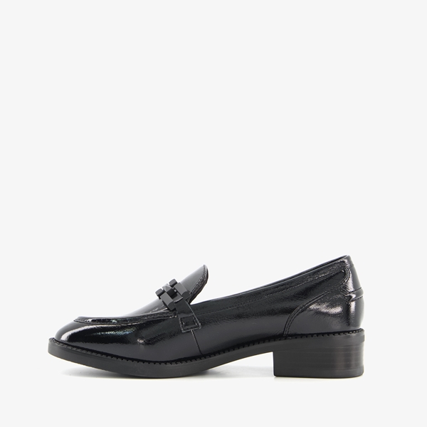 Tamaris dames lak loafers zwart
