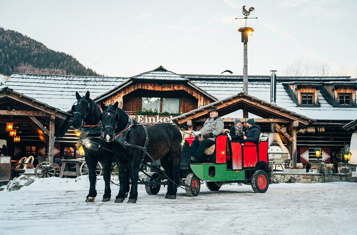 Romantische Pferdekutschenfahrt für Zwei in Bad Kleinkirchheim als Geschenk