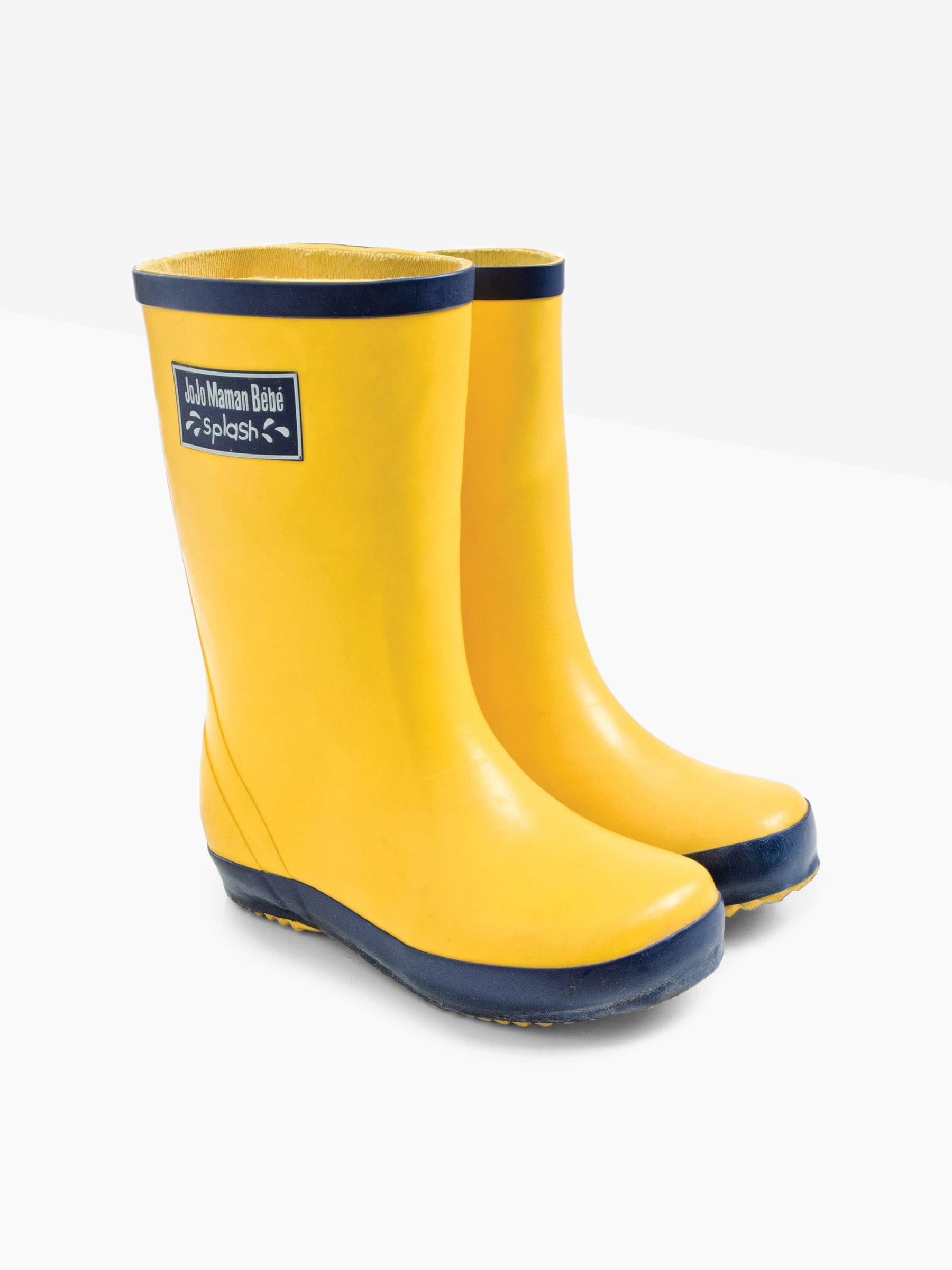 JoJo Maman Bébé Contrast Trim Lined Wellies