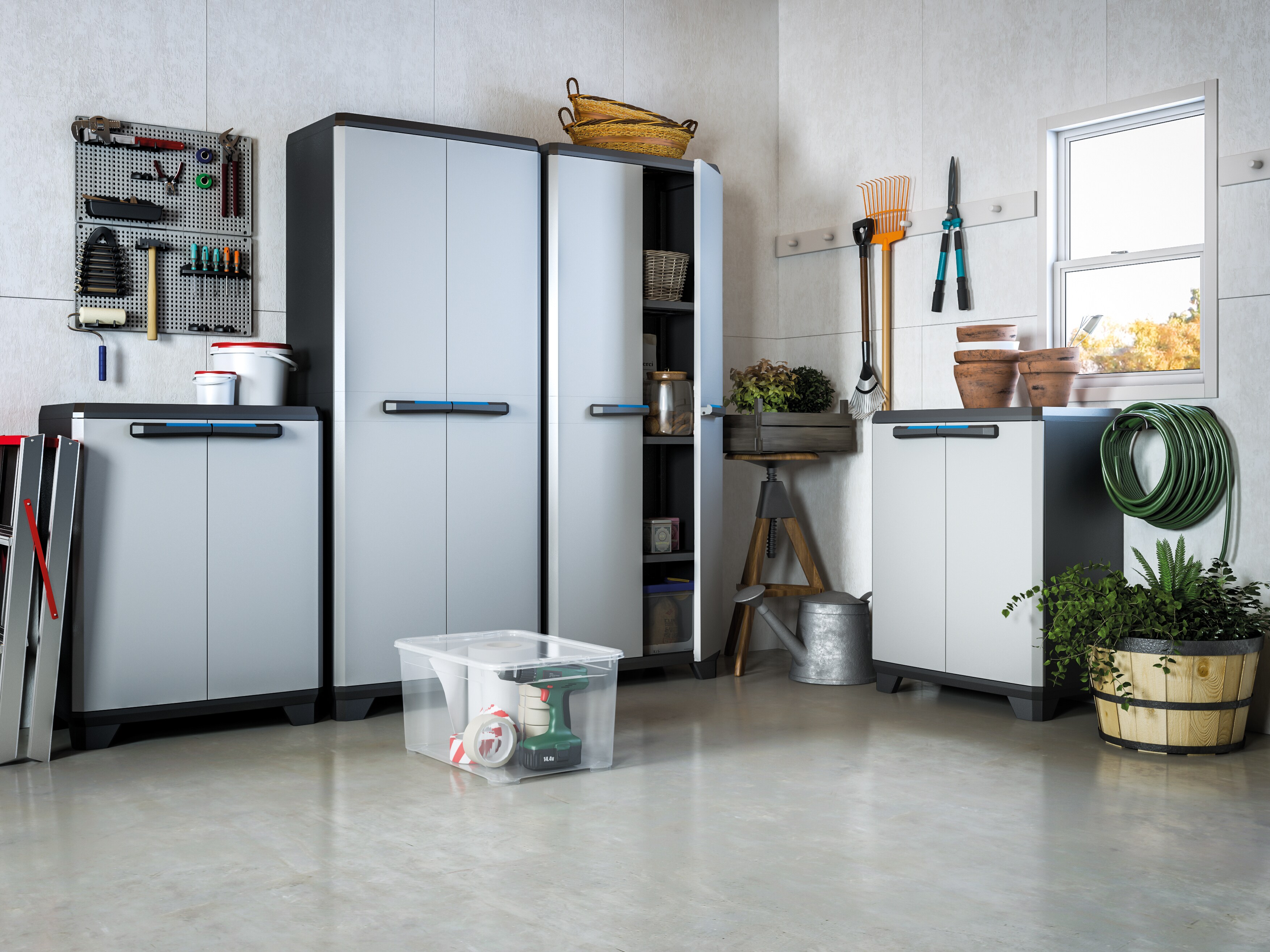 Kunststoffschrank Royal Hochschrank Gartenschrank
