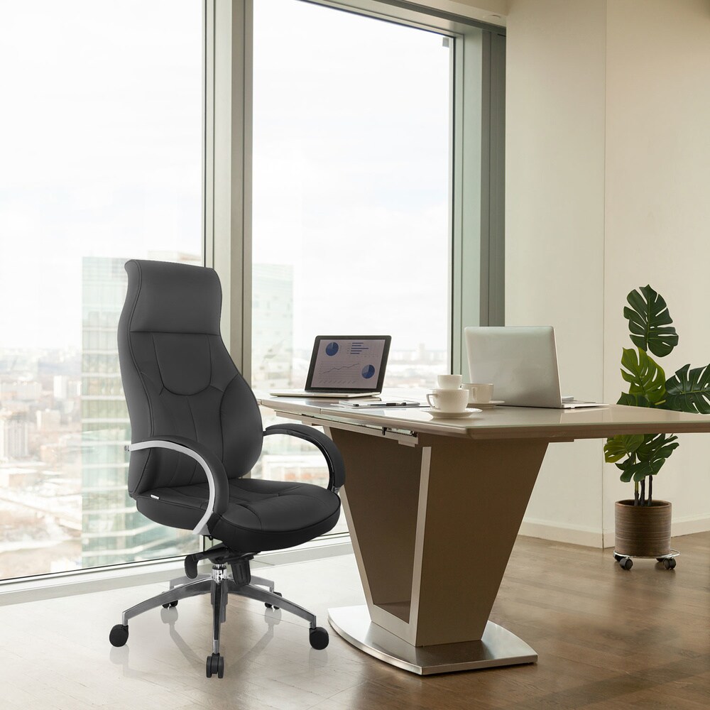Profi Chefsessel ELEGANCE I Kunstleder mit Armlehnen hjh OFFICE