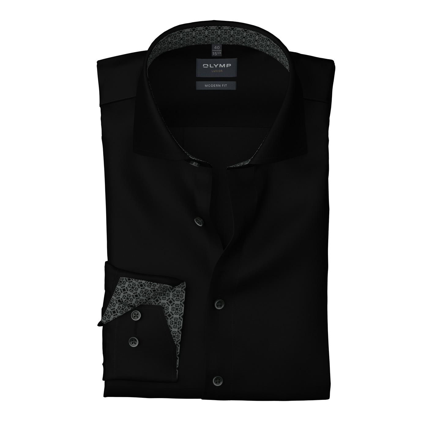 OLYMP Langarmhemd »Luxor modern fit« Global-Kentkragen, Businesshemd, modern fit