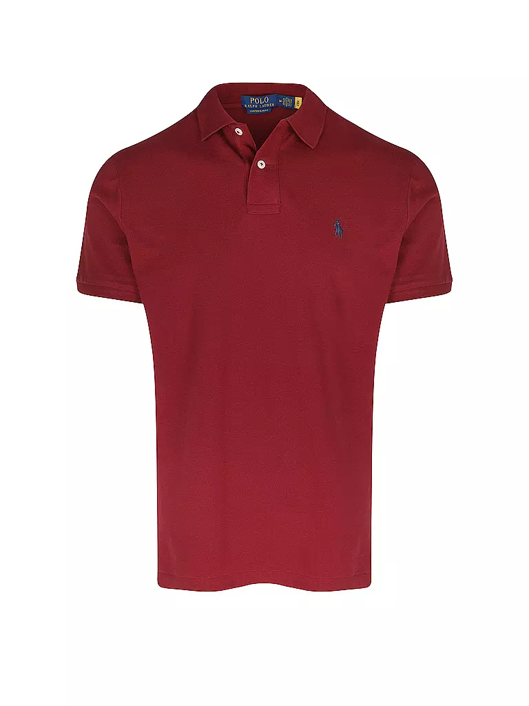 POLO RALPH LAUREN Poloshirt Custom Slim Fit dunkelrot