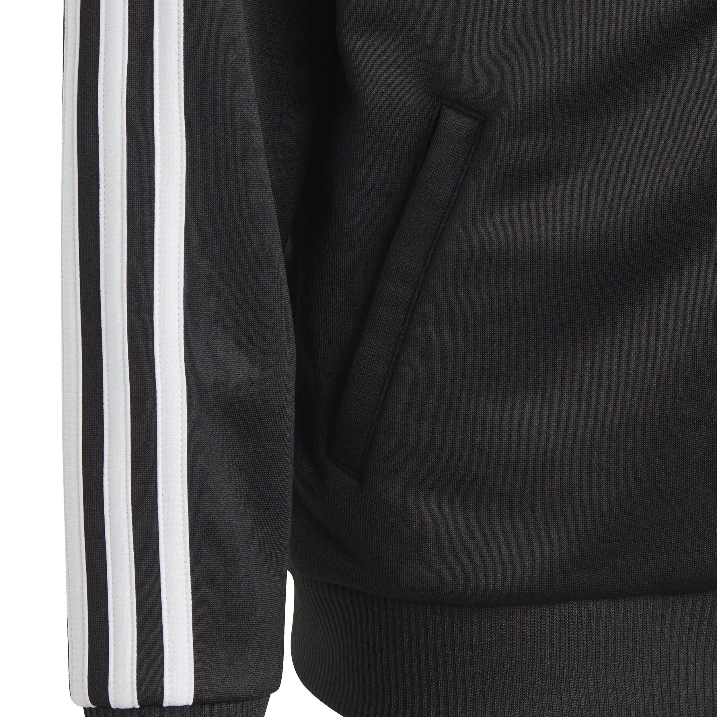 adidas Essentials 3-Stripes Full-Zip Gilet En Coton Enfants - Noir , Blanc