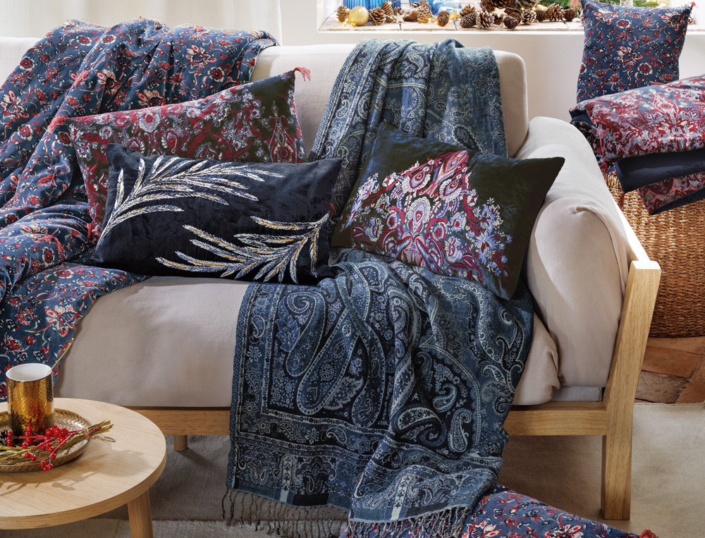 Coussin velours brodé-Barroco