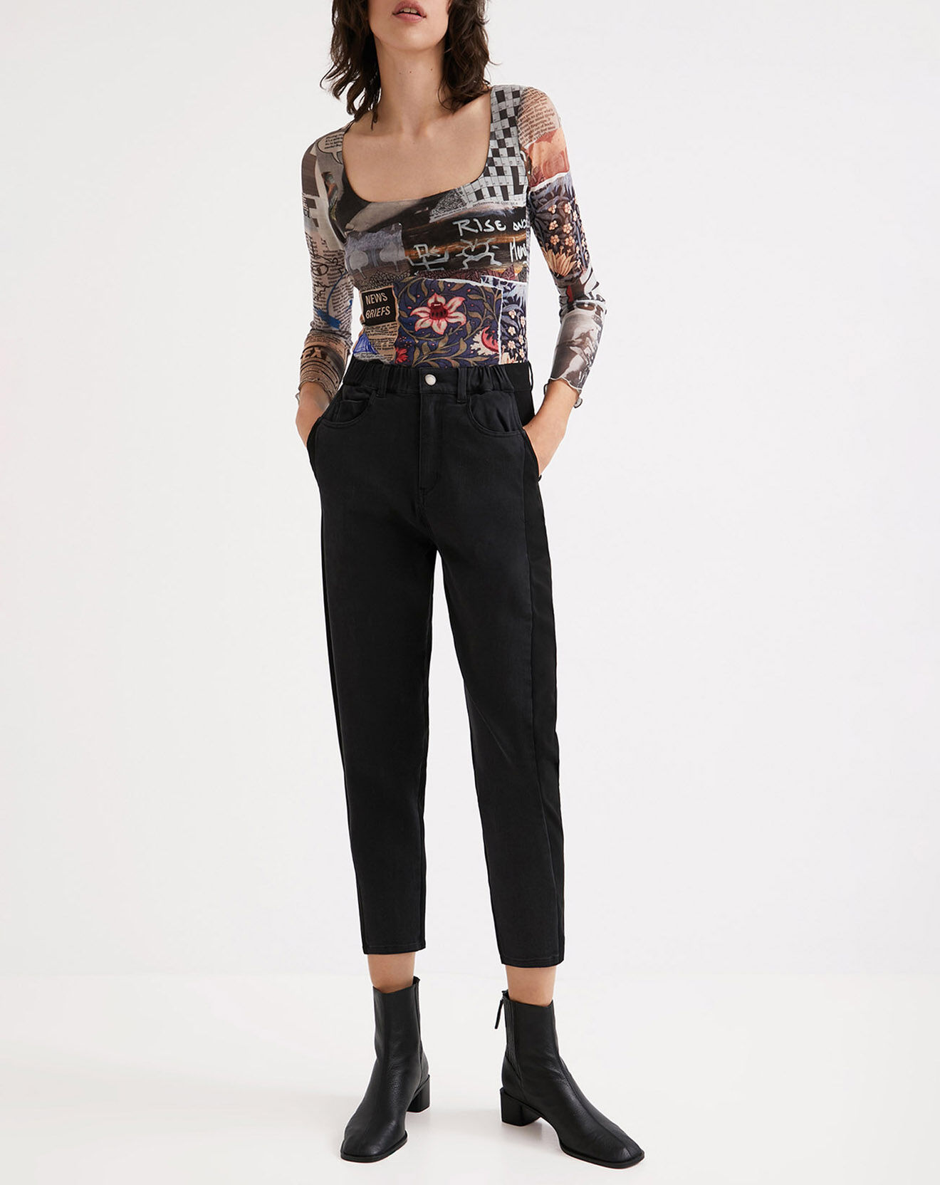 Desigual Top Charlene anthracite