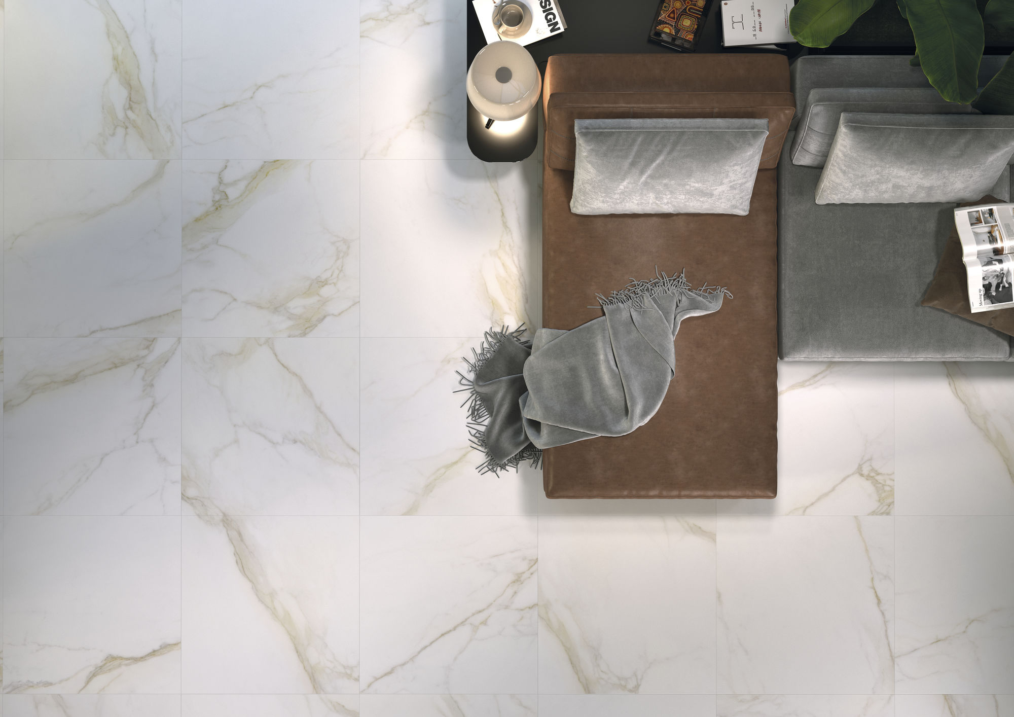 Jabo Diamond Gold vloertegel glans 60x60