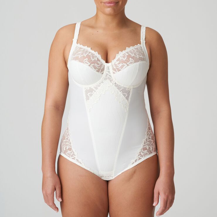 PrimaDonna Deauville full cup bodystocking Råhvid