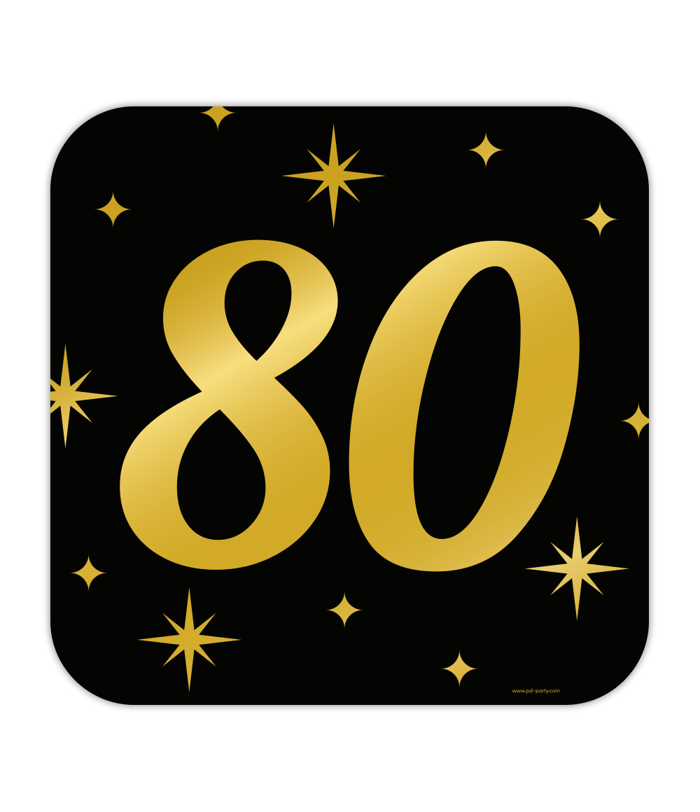 Deurbord 80 Jaar 50cm