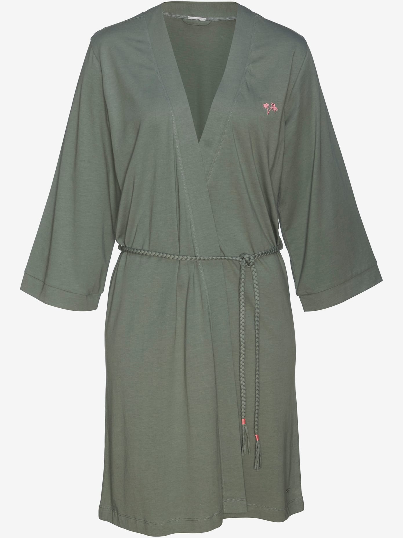 Kimono avec tresses comme ceinture à nouer