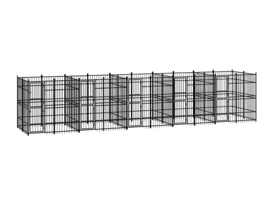 Chenil cage enclos pac noire 960 x 192 x 200 cm 02_0041806