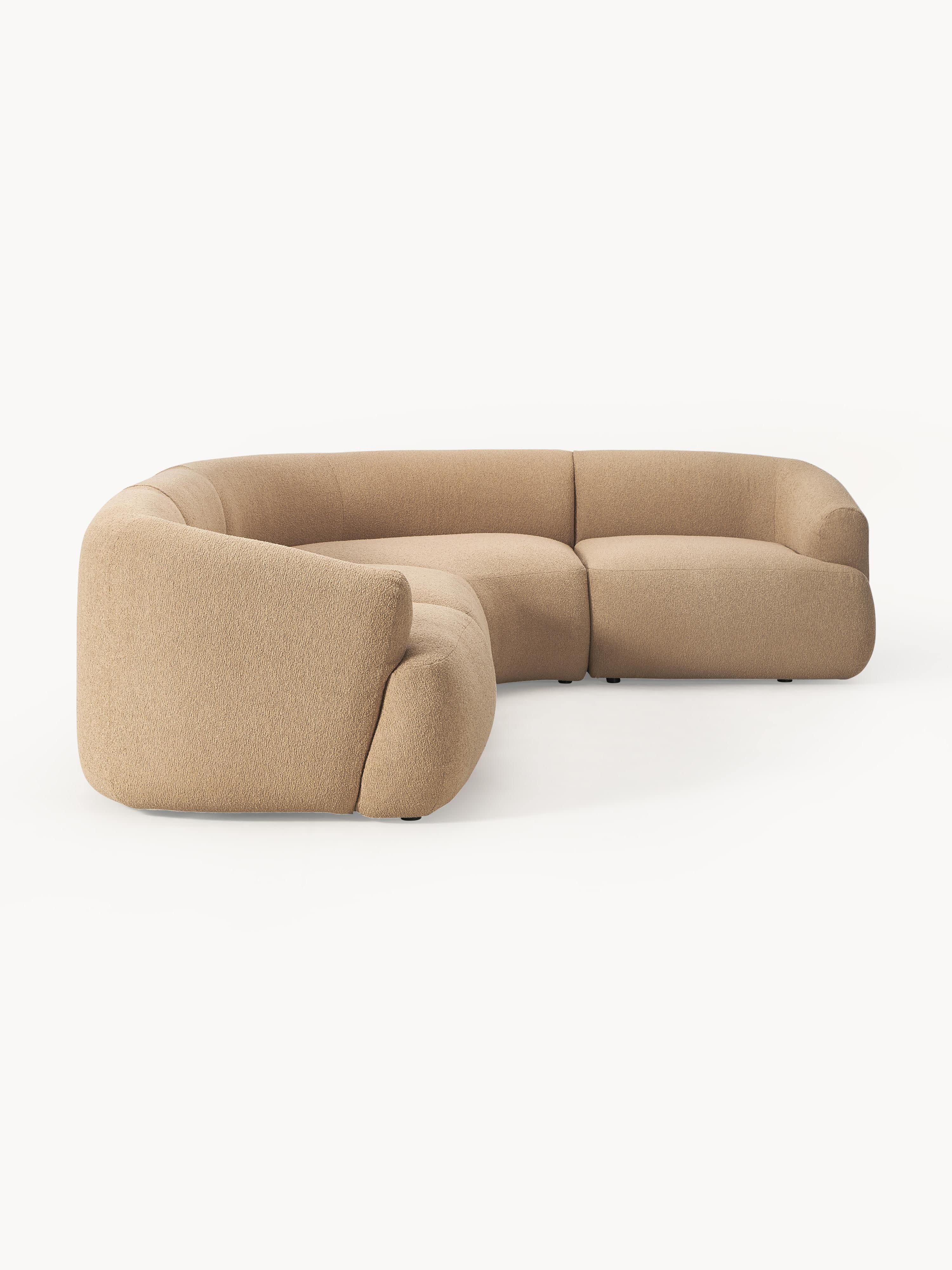 Modulaire bouclé hoekbank Sofia (4-zits)