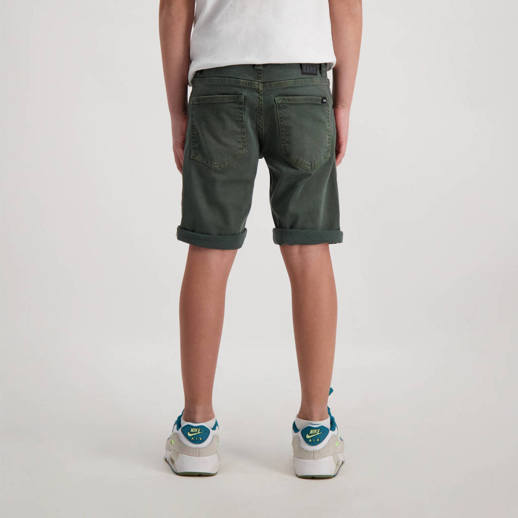 Cars slim fit short BLACKER army groen