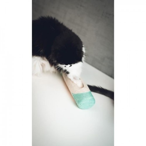 Arranhador AIME XXL com 3 bolas e sino, brinquedo verde menta para gatos.