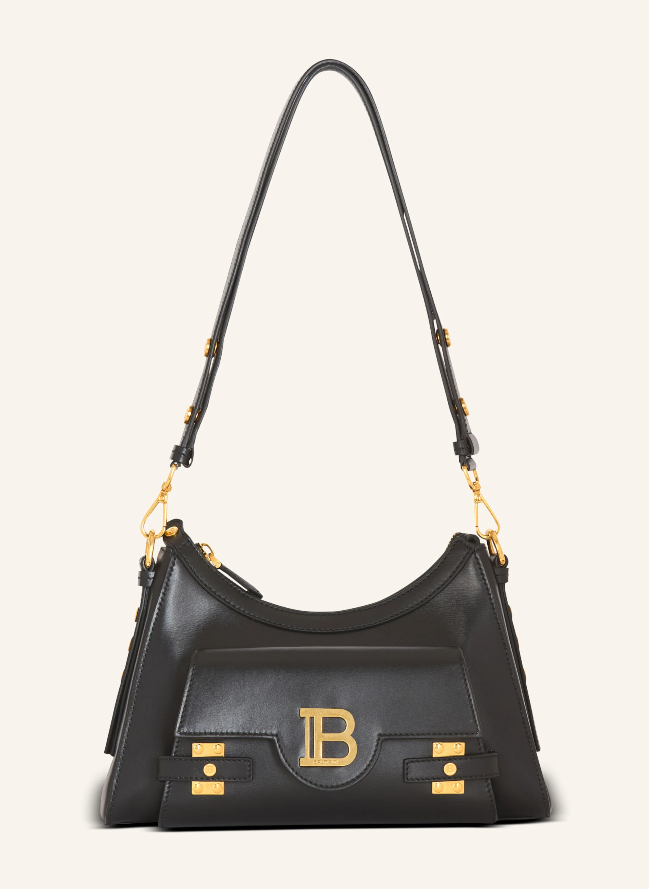 BALMAIN Tasche B-Buzz Hobo aus Kalbsleder