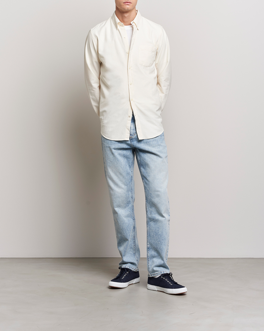 Colorful Standard Classic Organic Oxford Button Down Shirt Ivory White