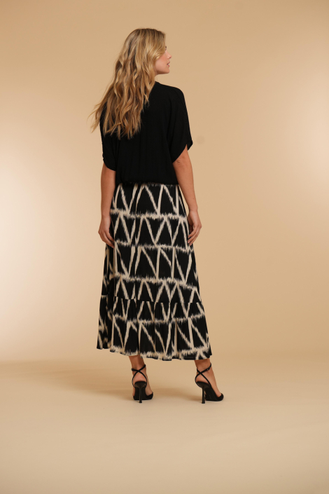 Geisha zwarte dames rok