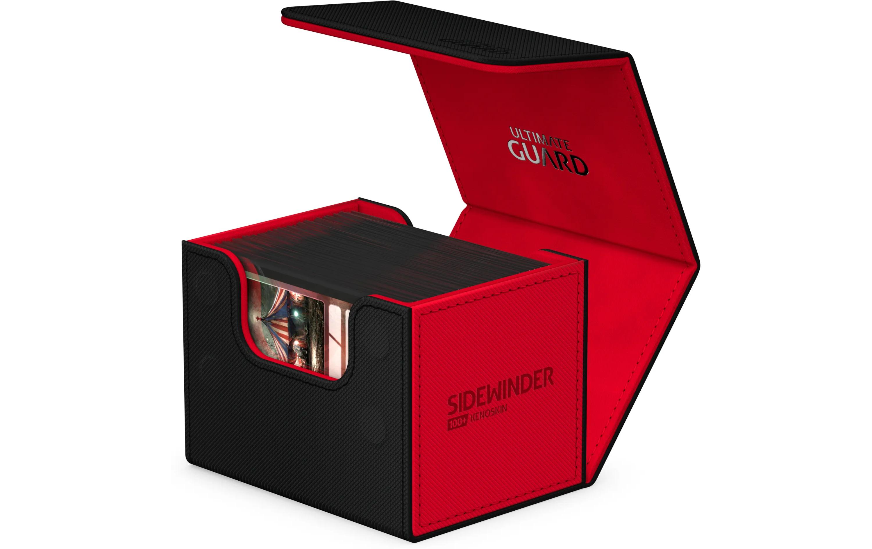 Kartenbox XenoSkin Synergy Sidewinder 100+ Schwarz/RotHochwertige Box für Sammelkarten in Standardgrösse