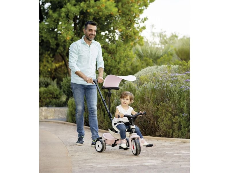 Smoby Dreirad Baby Balade Rosa Mitwachsendes Babyrad